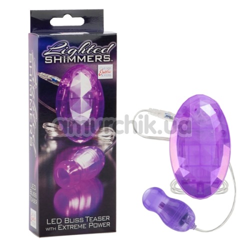 Виброяйцо Lighted Shimmers LED Teaser, фиолетовое
