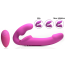 Безремневой страпон с вибрацией Strap U 10X Evoke Ergo-Fit, розовый - Фото №2