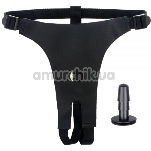 Трусики для страпона з кріпленням Slash Vac-U-Lock Classic Harness, чорні - Фото №1