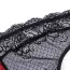 Комплект Star Night Mesh And Faux Leather Lingerie Chemise, чорно-бордовий: пеньюар +  пояс з нашийником та фіксаторами + трусики-стрінги - Фото №13