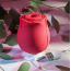 Симулятор орального секса для женщин Eve's Ravishing Rose Clit Pleaser, красный - Фото №12