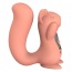 Симулятор орального секса для женщин с вибрацией KissToy Miss UU, оранжевый - Фото №3