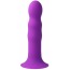 Фалоімітатор Solid Love Premium Silicone Ribbed Dildo, фіолетовий - Фото №3