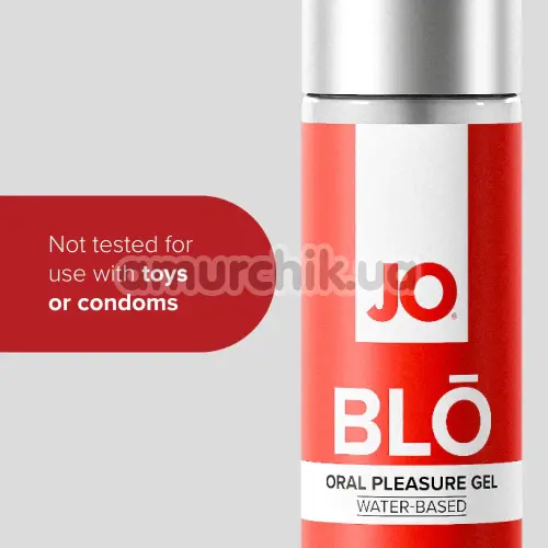 Гель для орального секса с охлаждающим эффектом JO Blo Strawberry - клубника, 30 мл