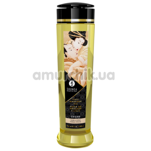 Масажна олія Shunga Erotic Massage Oil Desire Vanilla - ваніль, 240 мл