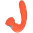 Симулятор орального сексу для жінок з вібрацією Kissen Kraken, помаранчевий - Фото №4
