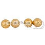 Вагинально-анальные шарики Orgasmuskugeln Gold 4er-Set - Фото №1