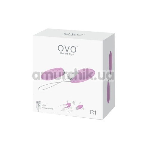 Виброяйцо OVO R1, розовое
