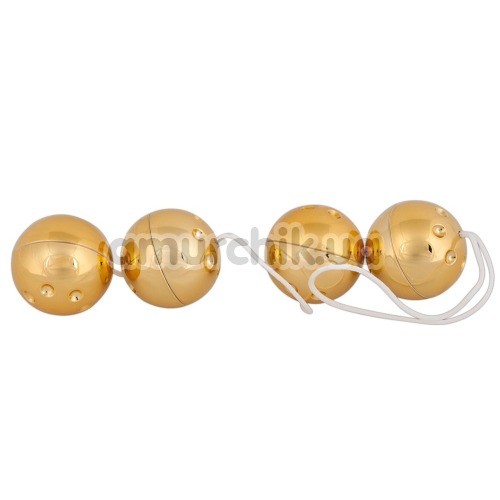 Вагінально-анальні кульки Orgasmuskugeln Gold 4er - Set - Фото №1
