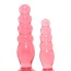 Набор анальных пробок Crystal Jellies Anal Delight Trainer Kit, розовый - Фото №4