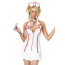 Костюм медсестры Leg Avenue Head Nurse белый: платье + чепчик + стетоскоп - Фото №3