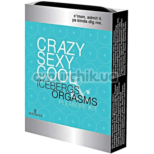 Набор Sensuva Crazy Sexy Cool Icebergs Orgasms Pleasure Kit - охлаждающий эффект: масло и бальзам для сосков 