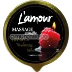 Масажна свічка L'amour Massage Candle Raspberry Bliss - малина, 70 мл - Фото №1