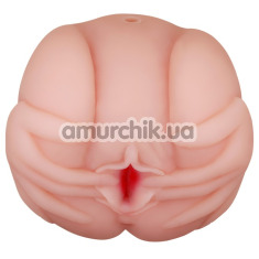 Искусственная вагина и анус с вибрацией French Lady 009022, телесная - Фото №1