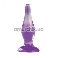 Анальная пробка Plug-N-Go,14 см фиолетовая - Фото №1