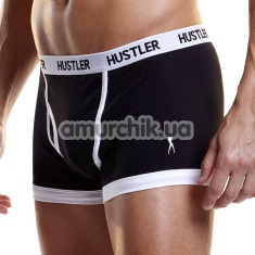 Трусы-боксеры мужские Logo Elastic Cotton/Spandex Trunk черные (модель MH3) - Фото №1