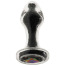 Анальная пробка Stardust Premium Glass Plug Glam, черная - Фото №3