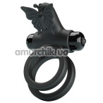Виброкольцо для члена Pretty Love Passionate Ring IX, черное - Фото №1