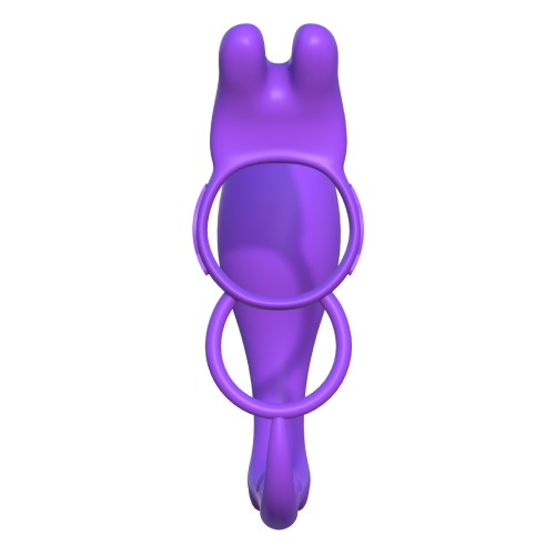 Эрекционное кольцо со стимулятором простаты Fantasy C-Ringz Ass-Gasm Vibrating Rabbit, фиолетовое
