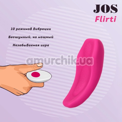 Клиторальный вибратор JOS Flirty, розовый