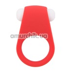 Виброкольцо Lit-Up Silicone Stimu-Ring 4, красное - Фото №1