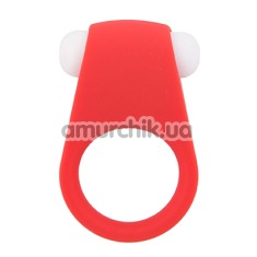 Виброкольцо Lit-Up Silicone Stimu-Ring 4, красное - Фото №1