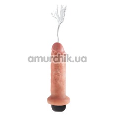 Фалоімітатор з еякуляцією King Cock 6 Squirting Cock, тілесний - Фото №1