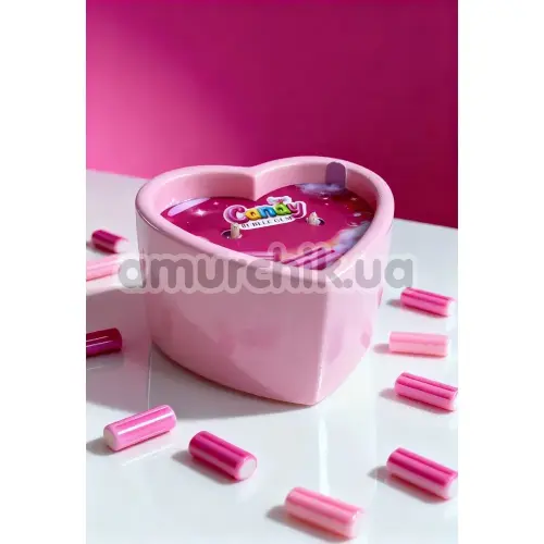 Свеча для массажа Candy Heart Bubble Gum - жвачка, 70 мл