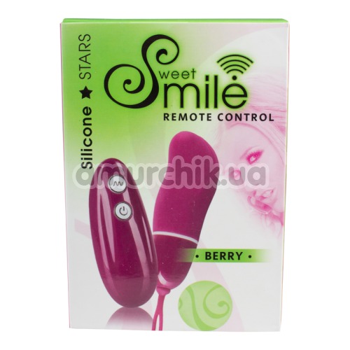 Виброяйцо Smile Remote Control Berry, розовое