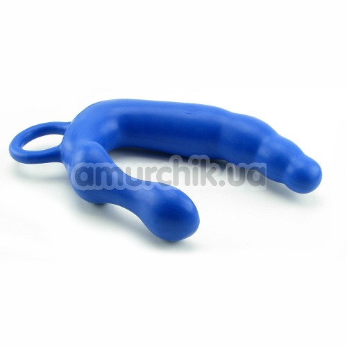 Вибростимулятор простаты для мужчин Mens Pleasure Wand Extra Large, 20 см синий