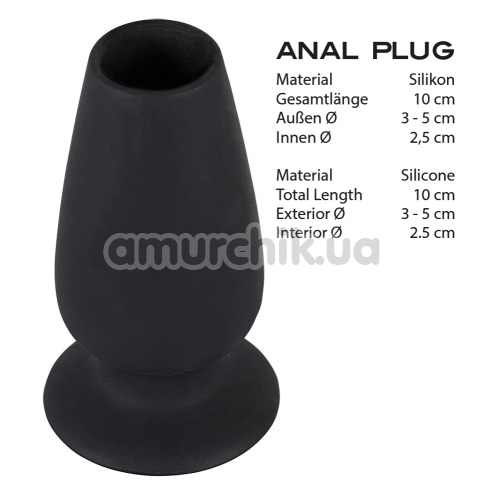 Анальная пробка Lust Tunnel Plug, черная