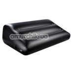 Надувна подушка для сексу з фіксаторами Dark Magic Inflatable Pillow With Cuffs, чорна - Фото №1