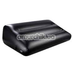 Надувная подушка для секса с фиксаторами Dark Magic Inflatable Pillow With Cuffs, черная - Фото №1