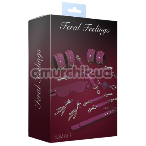 Бондажный набор Feral Feelings BDSM Kit 7, фиолетовый