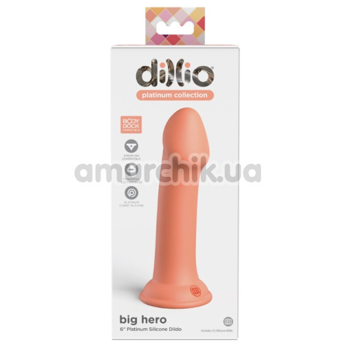 Фалоімітатор Dillio Platinum Collection Big Hero 6, помаранчевий