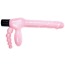Безремневой страпон с вибрацией Super Strapless Dildo, розовый - Фото №3