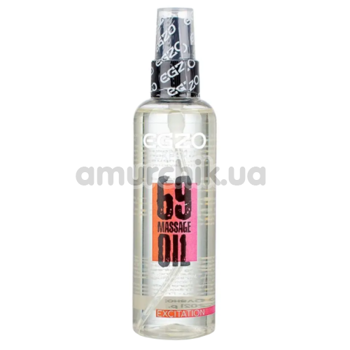 Массажное масло с возбуждающим эффектом Egzo 69 Massage Oil Excitation - древесный, 100 мл