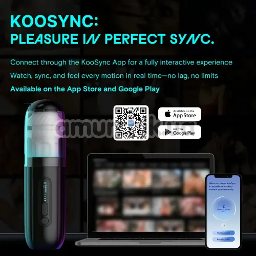 Мастурбатор с толчками Kaotik Labs The Shockwave, черный