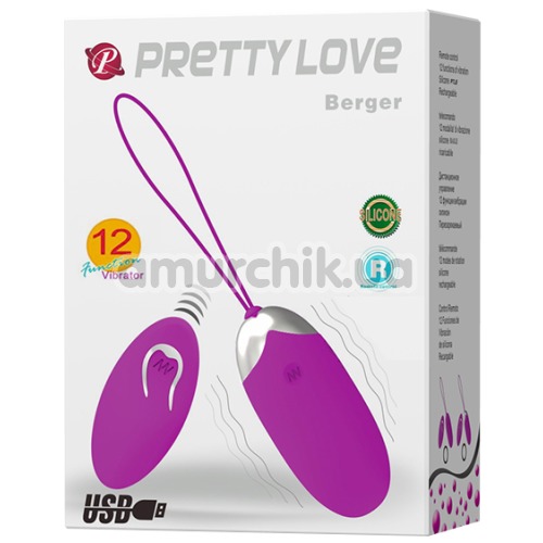 Віброяйце Pretty Love Berger, фіолетове