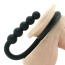 Эрекционное кольцо со стимулятором простаты Ball Cinch With Anal Bead, черное - Фото №5