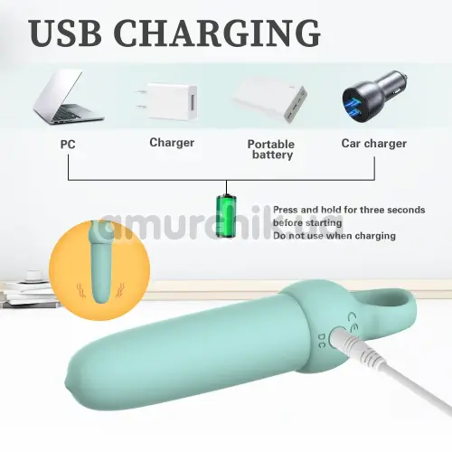 Клиторальный вибратор Odeco Every Night Toys Elliot, бирюзовый