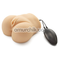 Искусственная вагина и анус с вибрацией Bangers Wet Pussy Galore, телесная - Фото №1