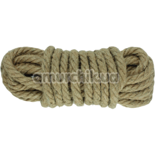Мотузка BDSM Bondage Rope 5m, коричнева - Фото №1