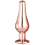 Анальная пробка с розовым кристаллом Gleaming Love Small Pleasure Plug, розовая - Фото №1