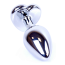 Анальная пробка с красным кристаллом Exclusivity Jewellery Silver Heart Plug, серебряная - Фото №6