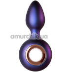 Анальная пробка с вибрацией Hueman Deep Space Vibrating Anal Plug, фиолетовая - Фото №1