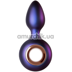 Анальна пробка з вібрацією Hueman Deep Space Vibrating Anal Plug, фіолетова - Фото №1