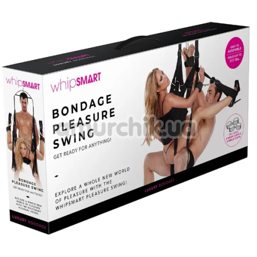 Секс-гойдалка Whipsmart Bondage Pleasure Swing, чорна