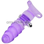 Вибронапалечник Frisky Double Finger Banger Vibrating G-Spot Glove, фиолетовый - Фото №1