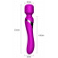 Универсальный вибромассажер Foxshow Silicone Dual Massager, фиолетовый - Фото №7